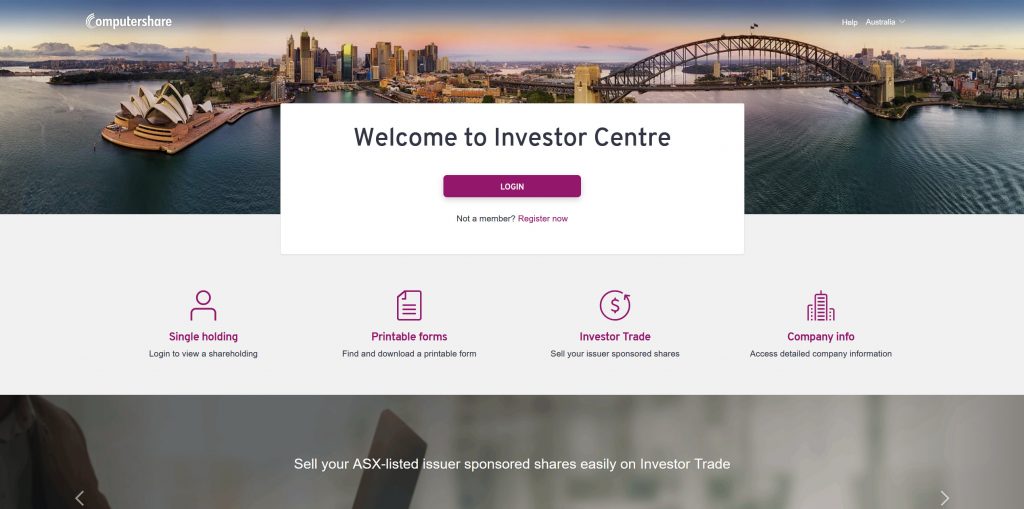 Computershare Investor Centre - Australia